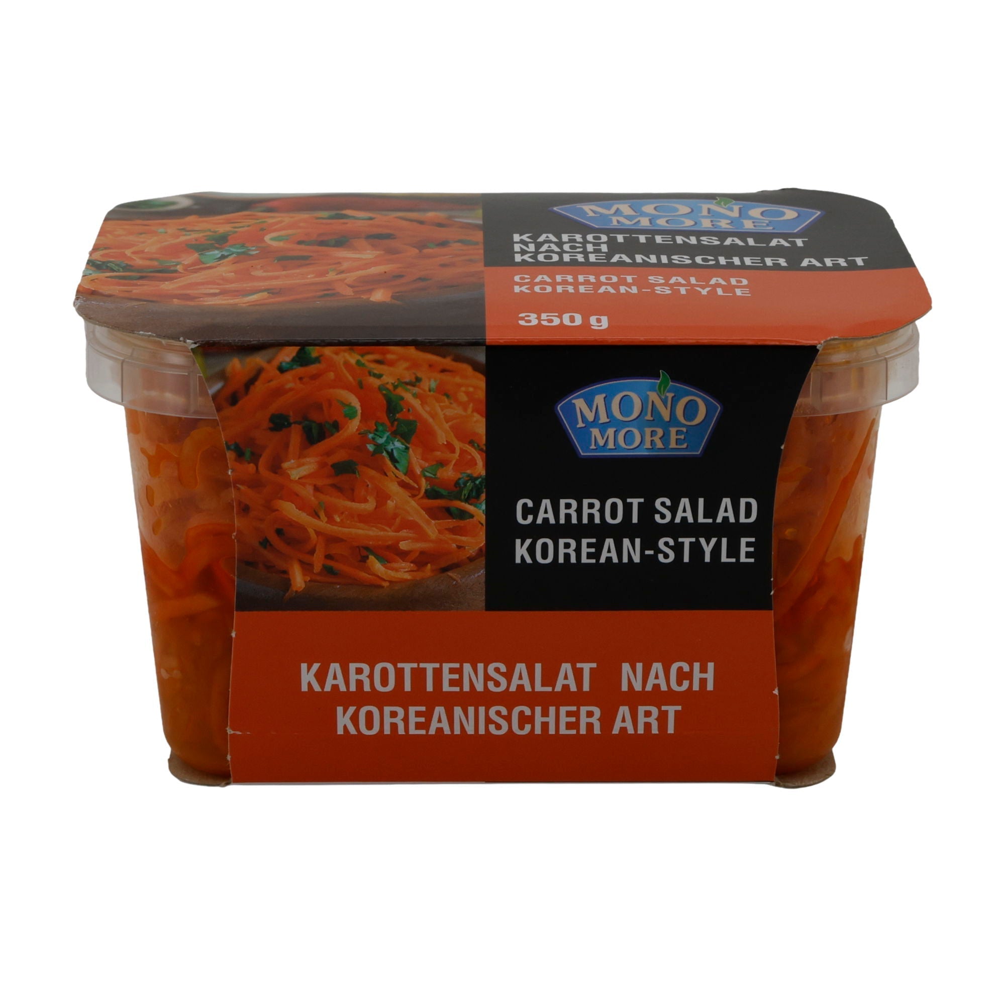Salat Mono More Karottensalat nach koreanischer Art | Salat | Pikant gewürzt und aromatisch | 350 g MONOLITH